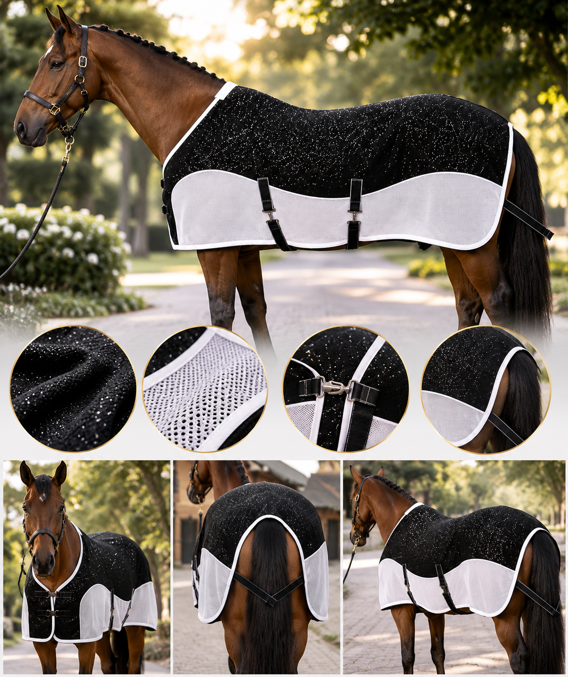 Diamanté Signature Glitter Show & Travel Rug - COMING SOON